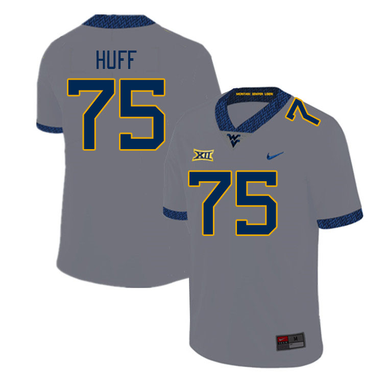 West Virginia Mountaineers #75 Sam Huff College Football Jerseys Stitched Sale-Grey